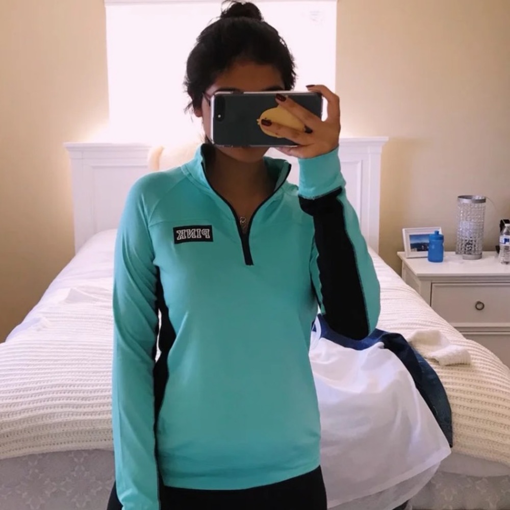 VS PINK Quarter Zip Pullover
